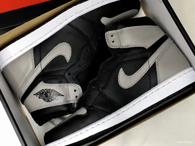 Cheap OG Jordan Black Grey Air High 1 Shadow Retro 555088-013 0530
